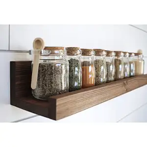Shelf mount wall bracket wood decorative