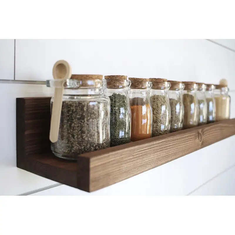 Shelf mount wall bracket wood decorative