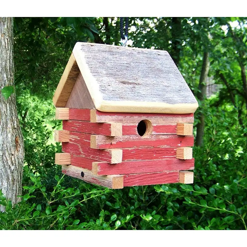 Birdhouses Hanging Americana, Outdoor Wooden Nest Boxes,Easy clean out