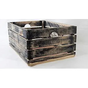 Wooden crates custom rustic wood crate storage At Home on Main Handmade Rustic CratesLarge Grey unfinished wood crates wholesale
