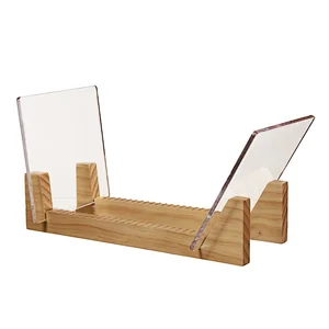 Rustic wholesale delicate cheap Perfect  Singles Display Unit - Stores and Supports up to 50 Albums (Natural)Wooden record  rack