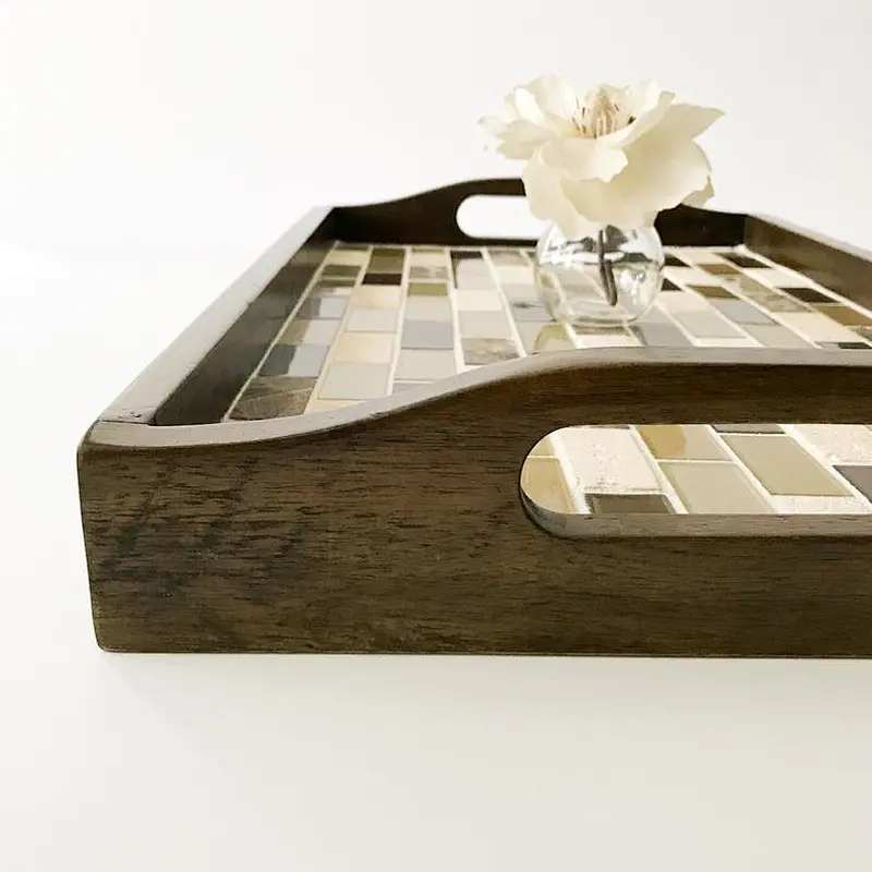 Unfinished Wood Trays Wood Serving Tray Wooden Ottoman Tray