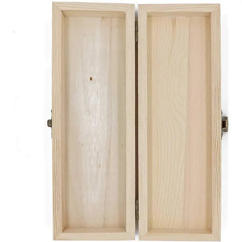 Wooden boxes unfinished small wooden  jewelry box wooden wedding card box custom wooden gift box