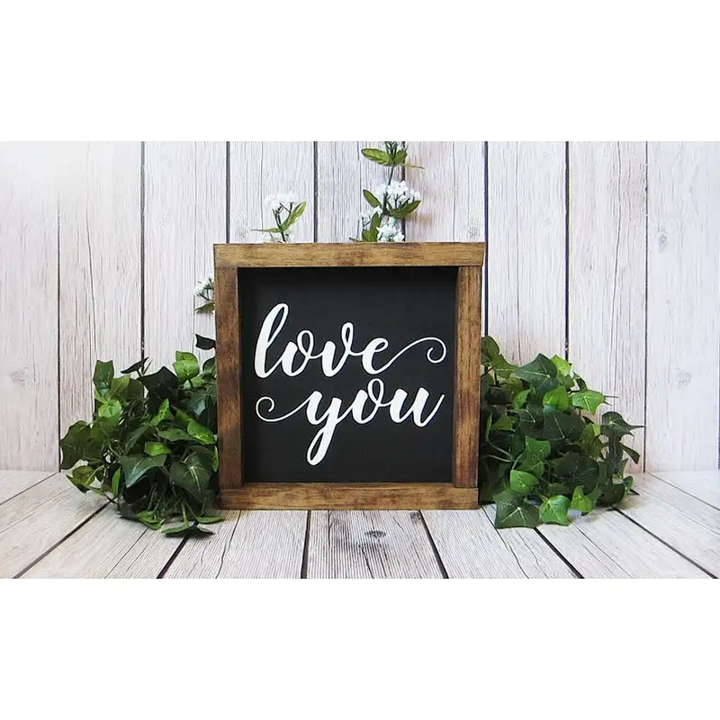 LOVE YOU Sign  Wood Sign  Farmhouse Sign