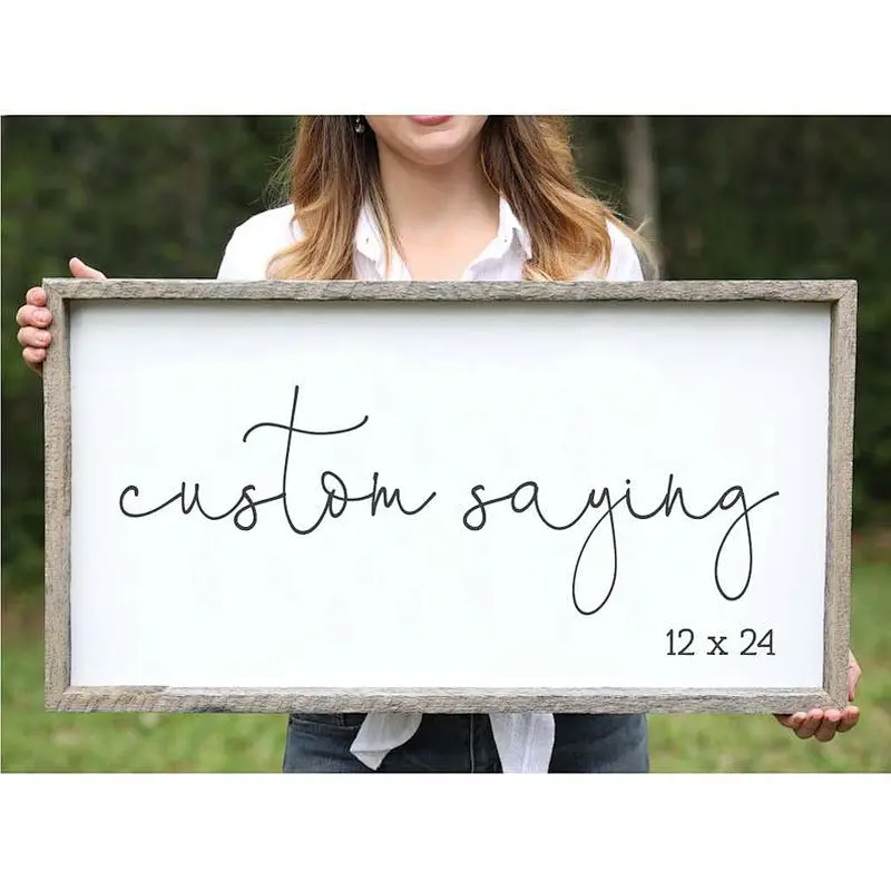 Design Your Own Farmhouse Sign Home Decor Gift Custom Sign Custom Living Room Gallery Wall Sign