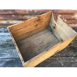 Rustic antique square uncapped dynamite box