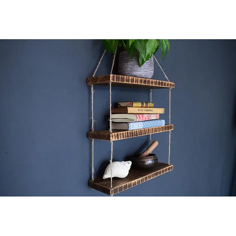 Shelf wall wood rustic wood floating wall shelves