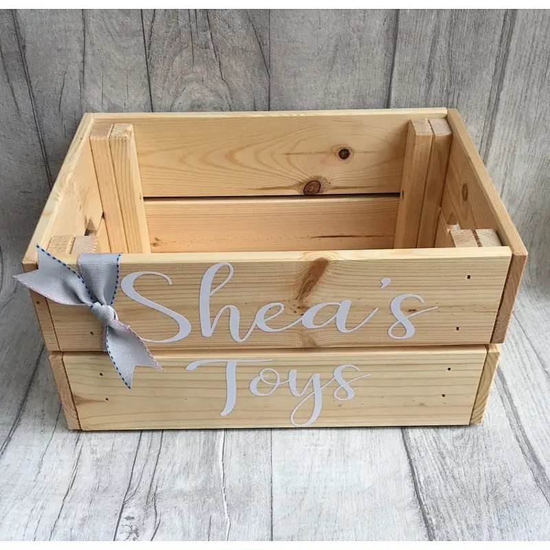 Makeup Storage  Wooden Crate Box