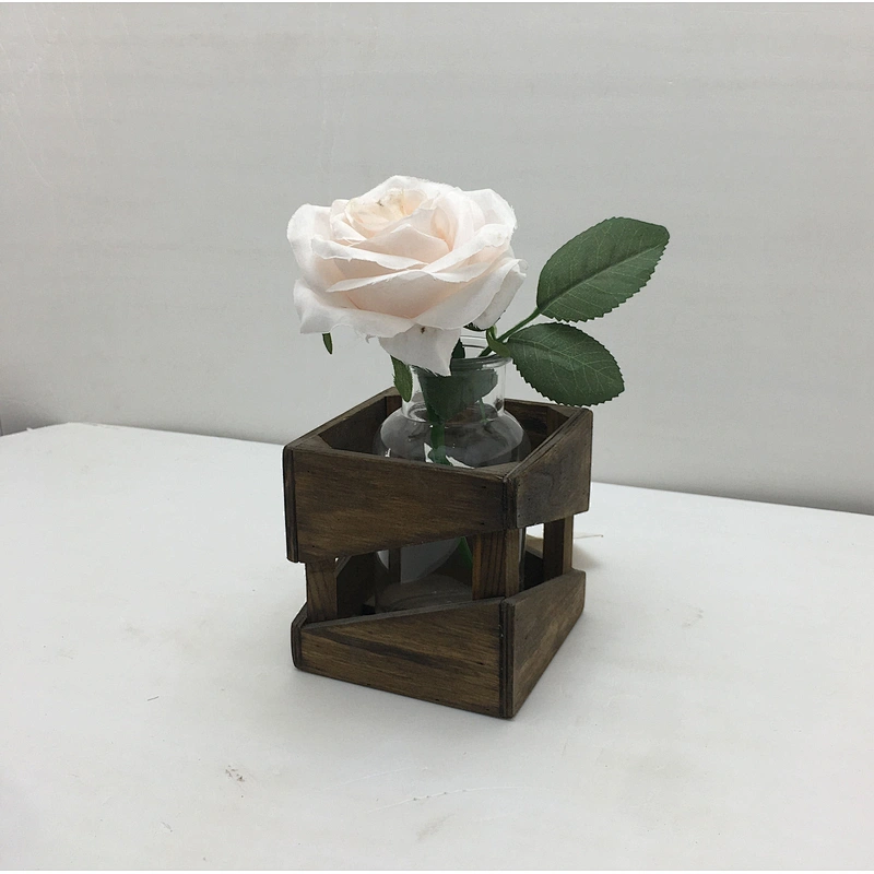 Wood Flower planter & Planters Solid Wood Flower Pots