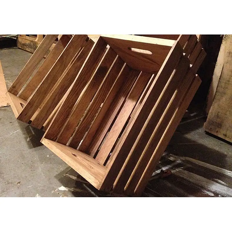 JUNJI Vintage Style Wood Crate  Home Decor can be custom