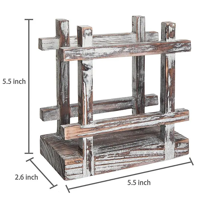 Cheap Rustic  Upright Napkin Holder, Table Top Paper Towel Dispenser, Brown