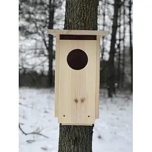Wood duck house nesting box durable wooden bird house