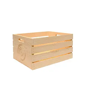 Storage Crate for Albums Vintage Style Wood Crate Home Decor wooden crate for vegetables