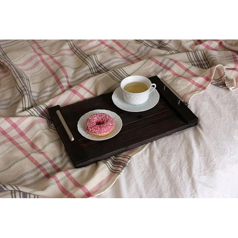 Antique Style Wooden Serving Tray- Coffee/Snack Tray,Rustic Wooden Serving Tray  Christmas Gift Personalized customization