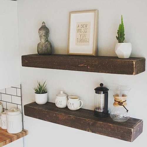 Wood Floating Shelves, Reclaimed Wood, Shelf,Rustic, Wall, Wooden,  Vintage, Farmhouse, Furniture