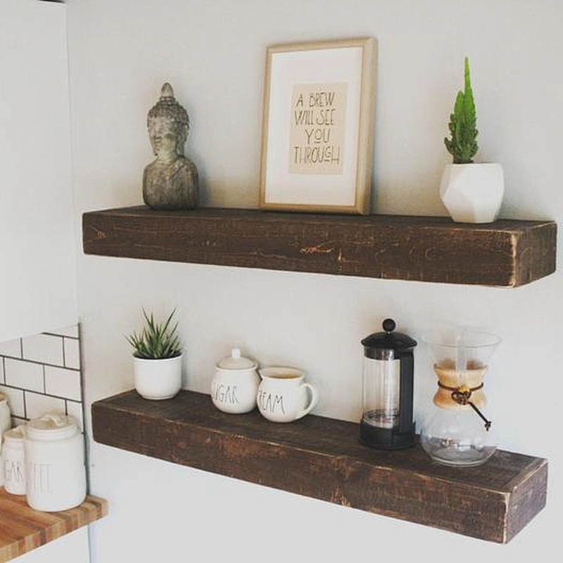 Wood Floating Shelves, Reclaimed Wood, Shelf,Rustic, Wall, Wooden,  Vintage, Farmhouse, Furniture