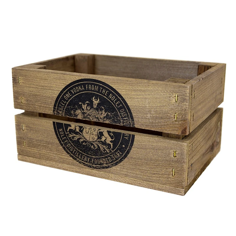 Wood  Storage Table Accessory Mini Crate
