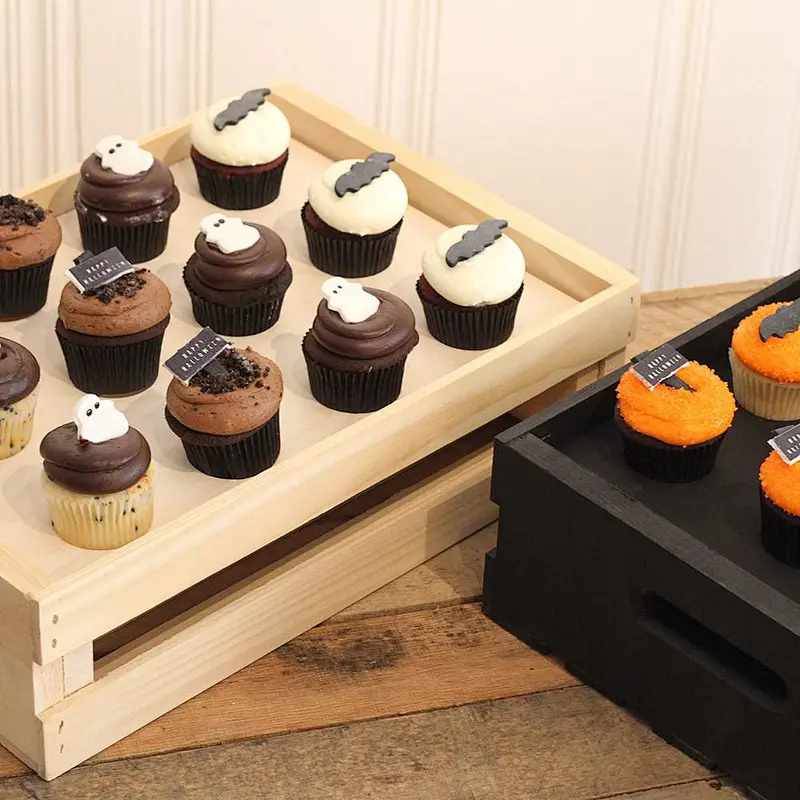 Cupcake Wood Crate Divided Insert Unfinished (12-Count)