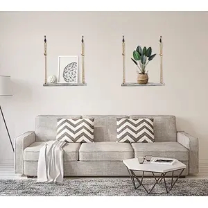 Rustic wood floating wall shelves hanging shelf wood wall shelf wall for living room