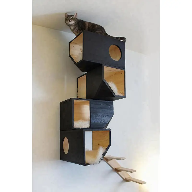 pet nest  Wood pet House. Wood Cat Teepee. Wood Dog Teepee. Pet Bedding.