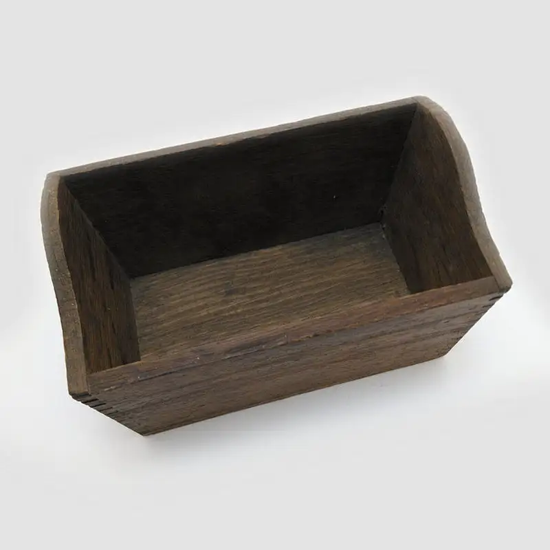 Retro village storage wood box