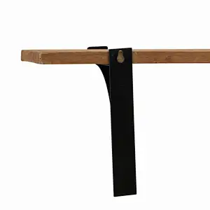 Bathroom Plank Shelf- Pine Shelf with Metal Brackets