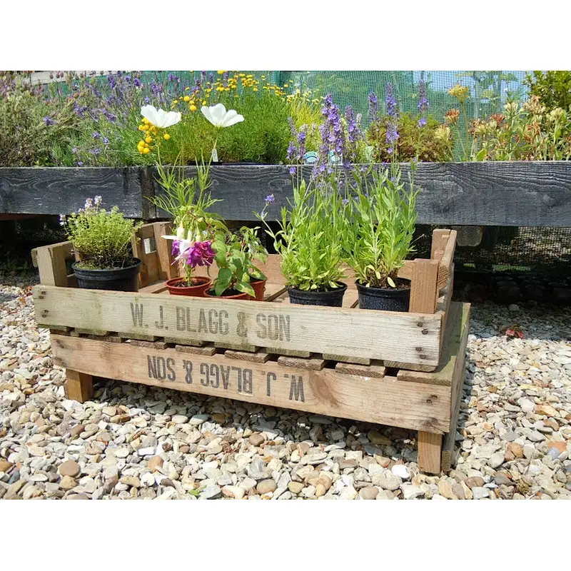 Vintage Antique Rustic Wood Farm Tray Apple Crate Potato Bushel Box & Catchall Valet Tray Wooden Dry Fruit Tray