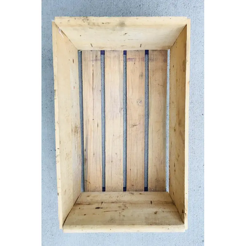 JUNJI Wood Fruit Crate Argentina Pears Box Rustic Decor
