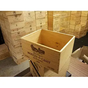 Graded France Wine Wooden Crates , Storage Solutions Hampers