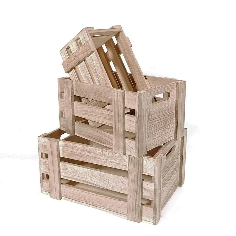 Set of 3 Natural Wood | Perfect for Floral Arrangements Gardening Wedding Display Vintage Country Chic Rustic Style