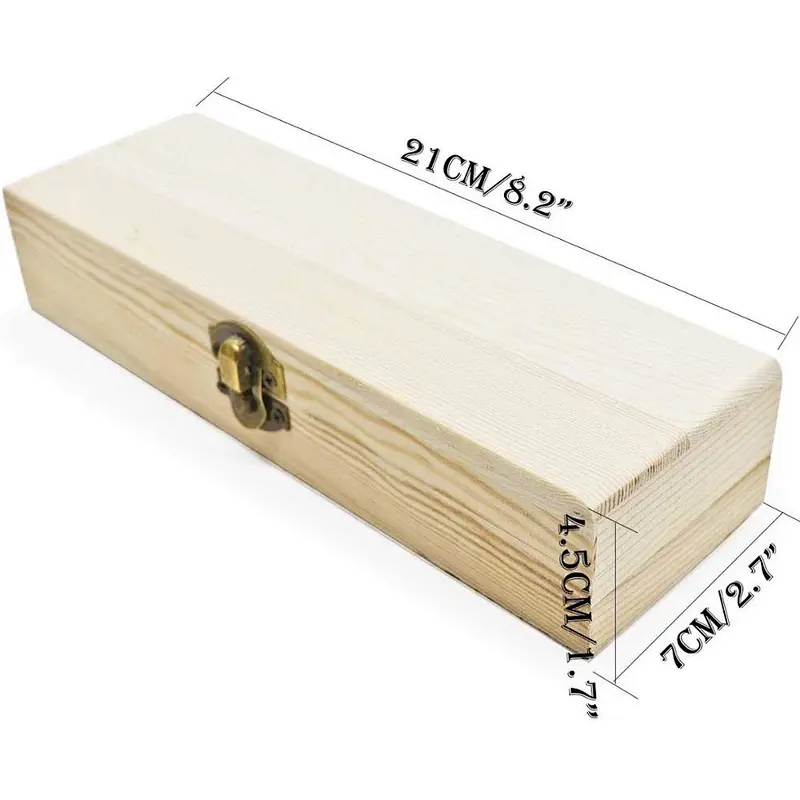 Wooden boxes unfinished small wooden  jewelry box wooden wedding card box custom wooden gift box