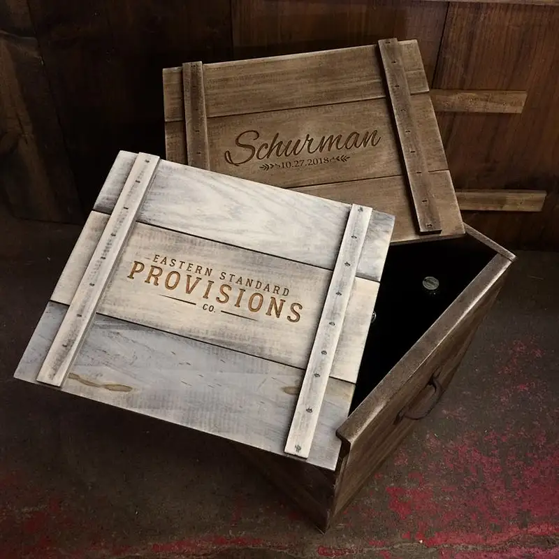 Rush Personalized 12 Bottle Wine Storage Box, Beer and Whiskey too