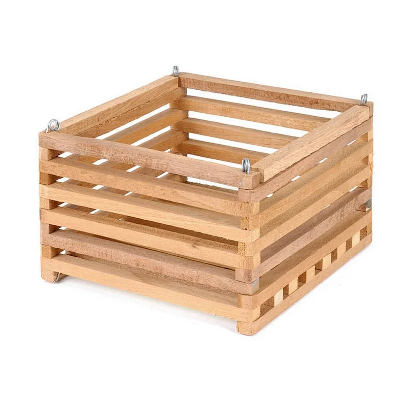 Rucstic personalized customized handrcraft cheaper Better-Gro Cedar Slat  home wooden decoration Vanda Basket - 12 inch square