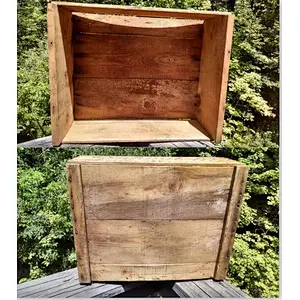 Vintage Wood Wine Crate /Rustic / Industrial / Wine Crate / Salvage