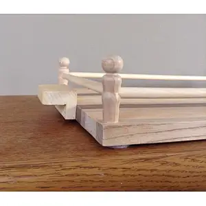Wooden tray with handles serving makeup table tray hand made tray