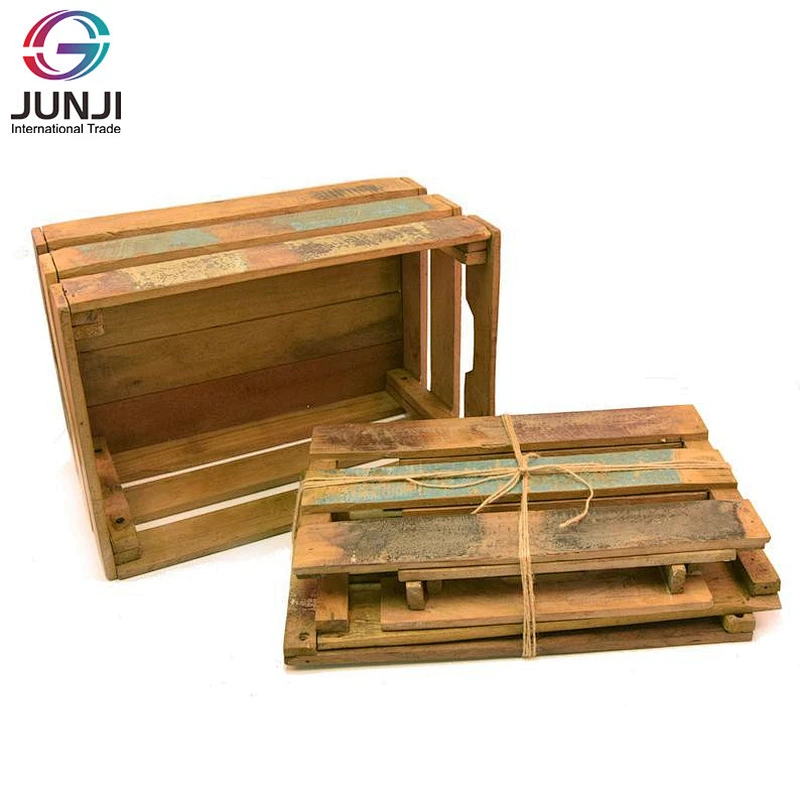 Rustic Wood Crate storage wooden box wood crate old cheap wooden fruit crates for sale
