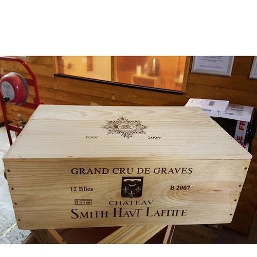 12 Bottle size with Lid - Traditional FRENCH WOODEN WINE Box / Crate / Storage unit - Christmas Hamper, Gift idea