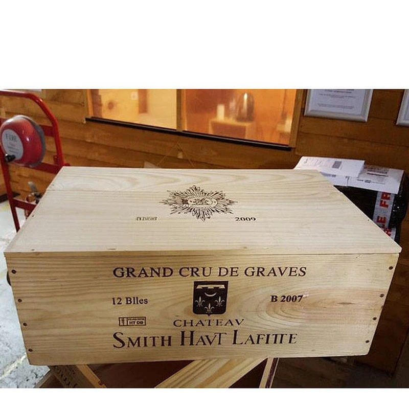 12 Bottle size with Lid - Traditional FRENCH WOODEN WINE Box / Crate / Storage unit - Christmas Hamper, Gift idea