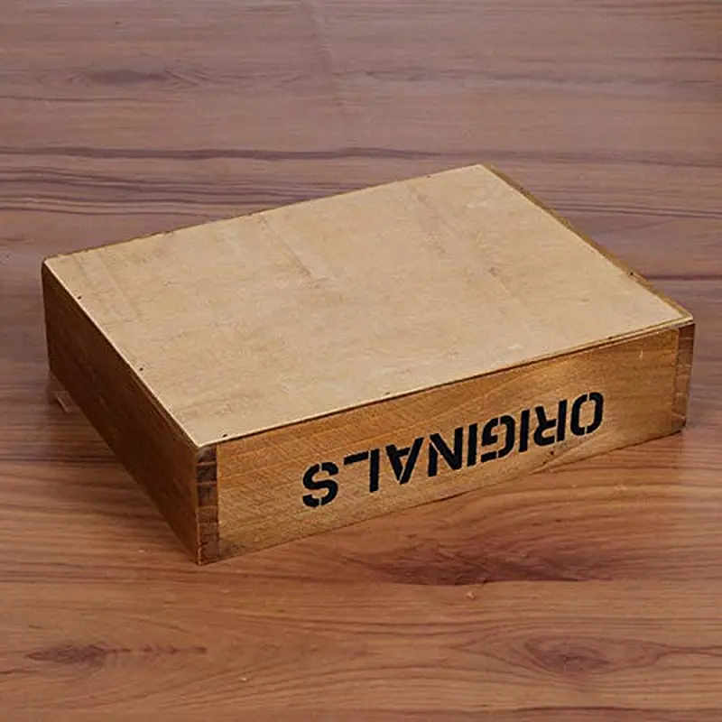 Storage Holder Desktop Wooden Container Storage Box Wooden Case Household Supplies Decorative