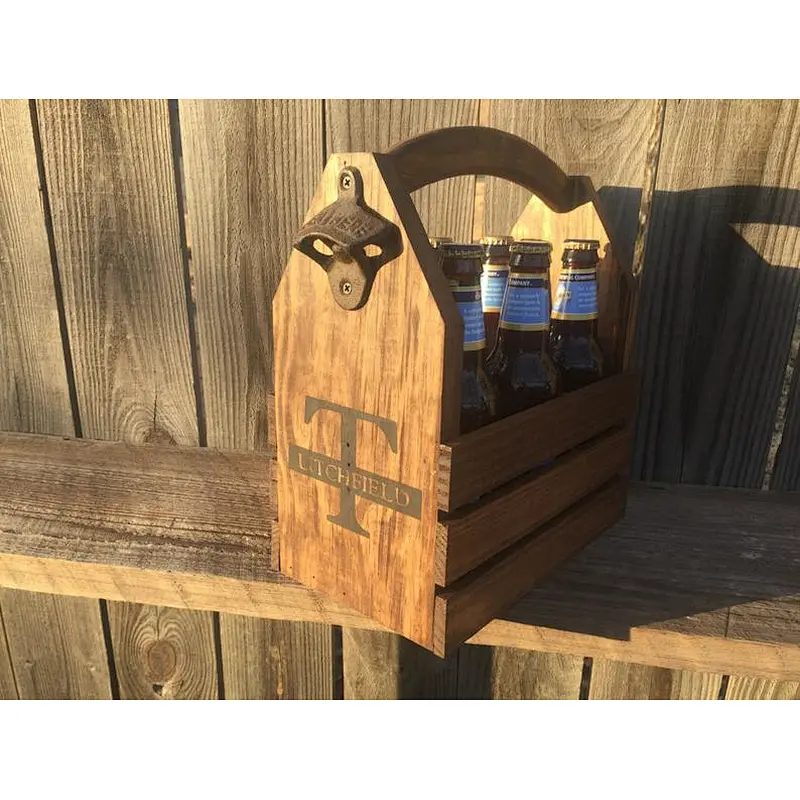 Personalized wooden wine box