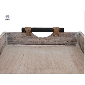 Storage wooden tray  wooden tray handle