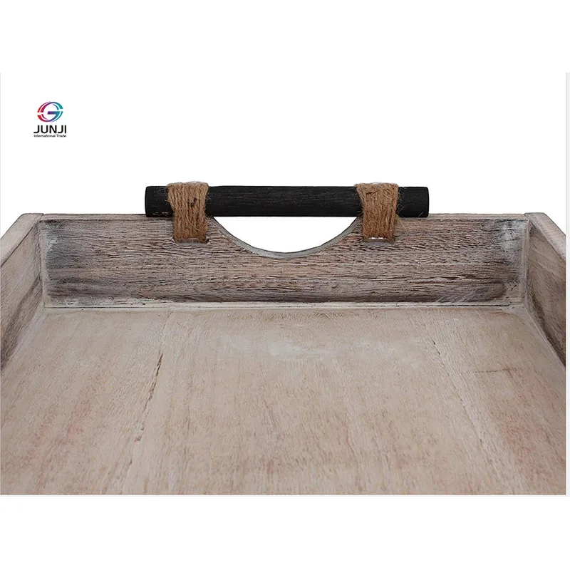 Storage wooden tray  wooden tray handle