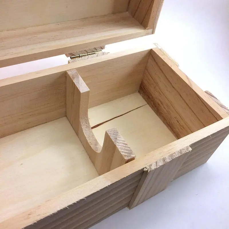 Custom Rustic Wood Storage Box wine bottle rack