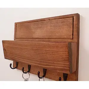 2020  American Mail Organizer Wall Mail Rack Entryway Organizer  Rustic Key Rack  Mail and Key Holder
