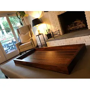Wooden Serving Trays Serving Trays for Ottomans Wooden Tray With Handle