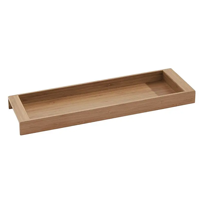 Wood Toilet Tank Top Storage Tray Wooden Organizer for Tissues Candles Soap Hand Towels Toilet Paper