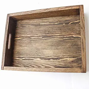 Rustic brown Wooden Breakfast Serving Tray
