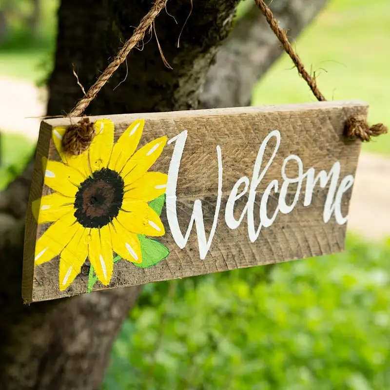2020 Home Decor Wood Sign for Christmas customize sign in wood wooden sign with for writing marking board on wood