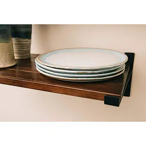 Premium Home Decor Rustic Floating Shelves Industrial Wall Mounted Shelving Real Farmhouse Wood Shelf