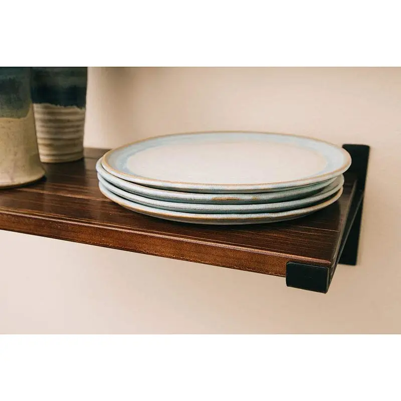 Premium Home Decor Rustic Floating Shelves Industrial Wall Mounted Shelving Real Farmhouse Wood Shelf